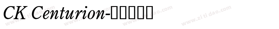 CK Centurion字体转换